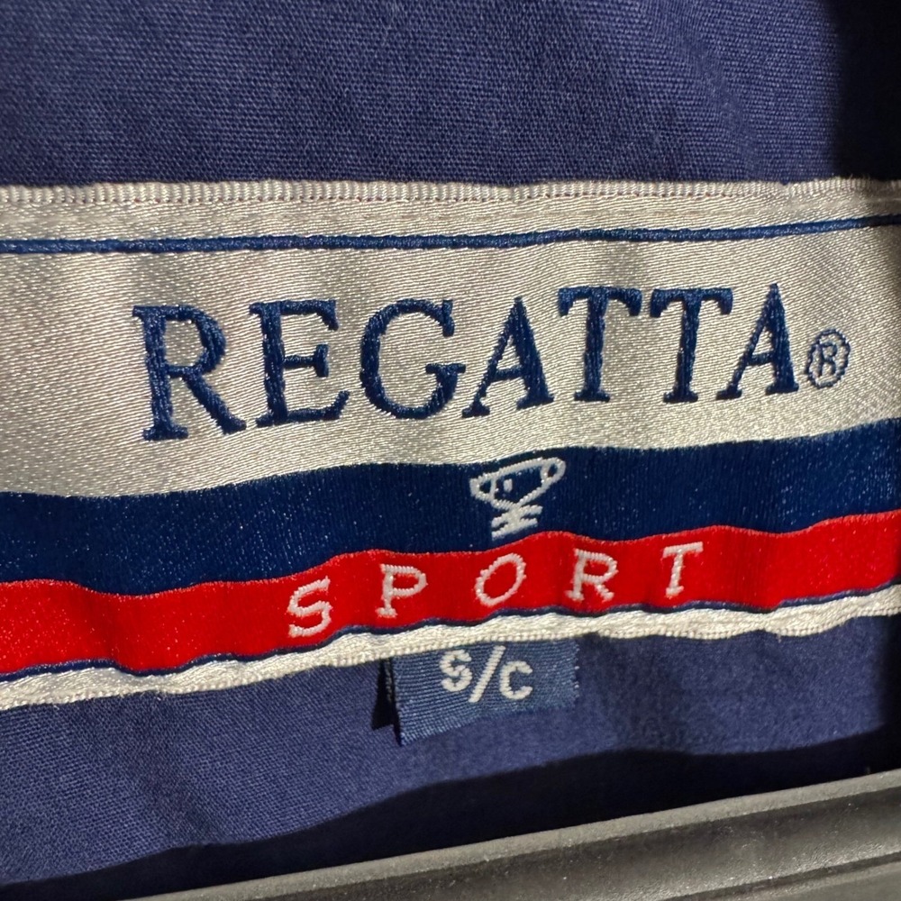 Regatta Sport Mens Jacket Small Windbreaker‎ Red Blue Grandpa Vintage 90s - Picture 2 of 7